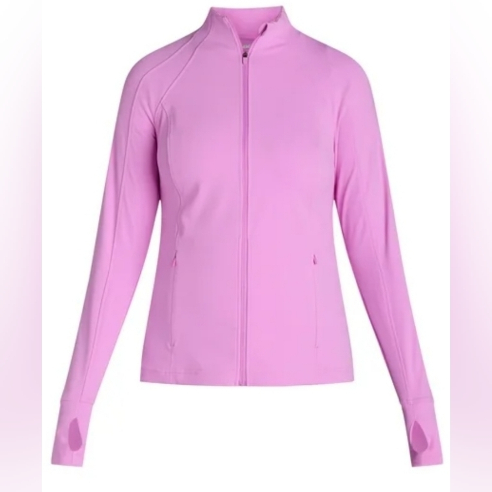 Jacket In "Fleur" Size Medium 8-10 Purplish Active Running Nylon Spandex New